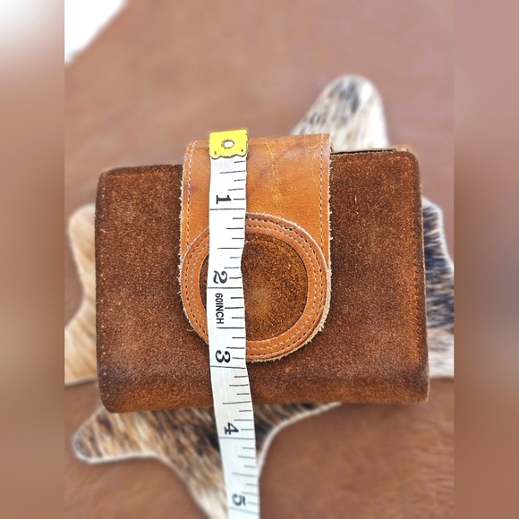 Vintage RARE Sturdy Rumpp Leather Snap Wallet Pockets & Card/Photo Hinged Pages - Picture 14 of 14